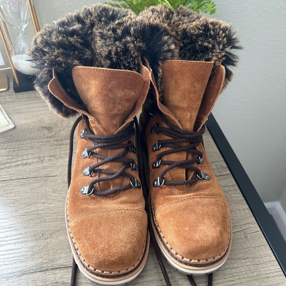 Sam Edelman brown Bowen lace up boots size 7.5m